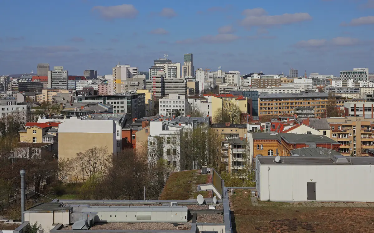 Web design in Berlin: Skyline in Berlin-Schöneberg, Germany.