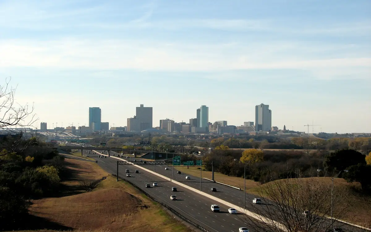 Web design in Fort Worth: Fort Worth Skyline looking generally west