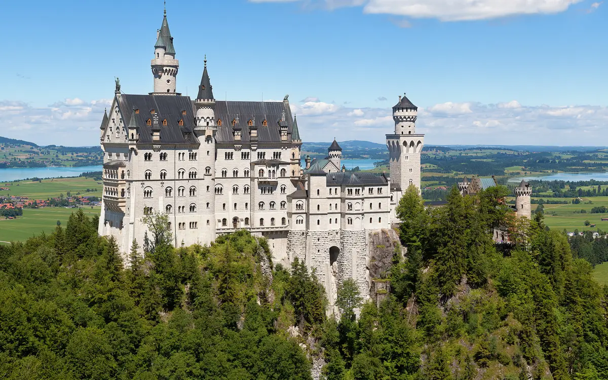Web design in Germany: Neuschwanstein Castle at Schwangau, Bavaria, Germany.