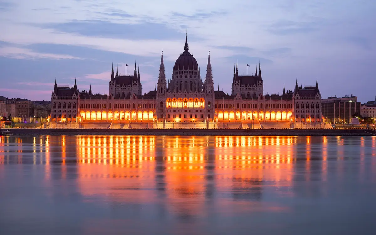 Web design in Hungary: Hungarian Parliament Building, Budapest, Hungary, 2015.