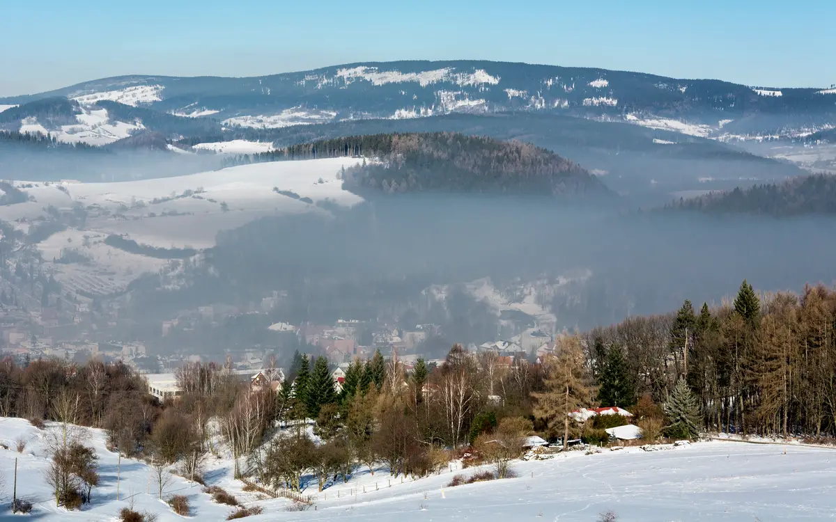 Web design in New York: Smog over Nowa Ruda, Poland.