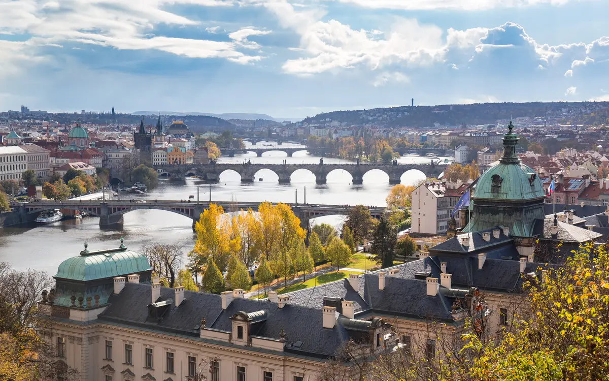 Web design in Prague: Prague skyline