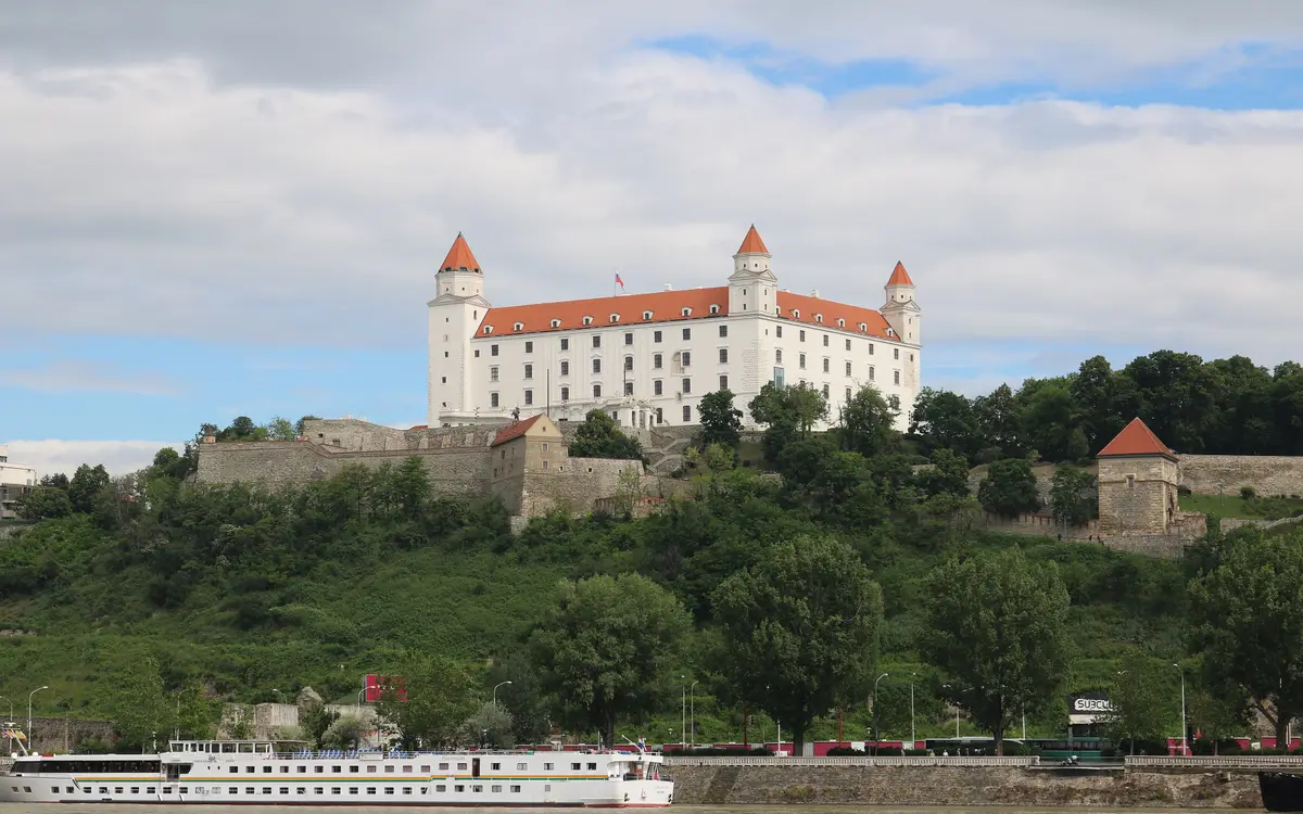 Web design in Slovakia: Bratislava Castle from across Danube