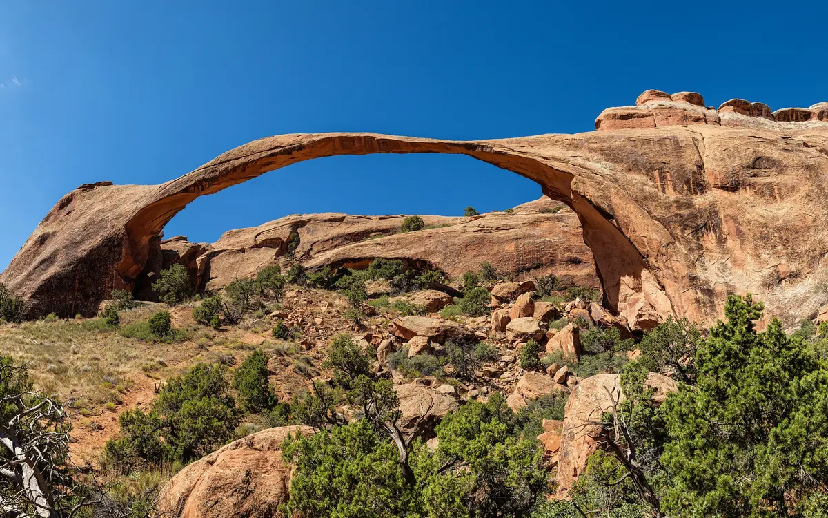 Web design in Utah: Landscape Arch in Arches National Park, Utah, USA