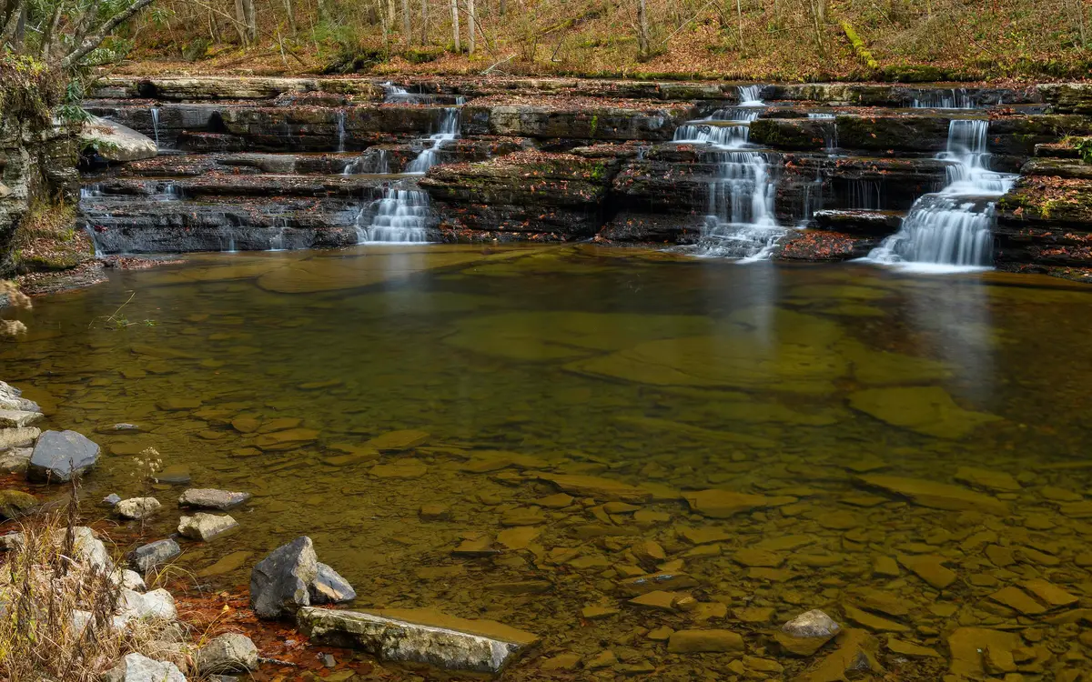 Web design in West Virginia: Campbell Falls, Camp Creek State Park, Mercer County, West Virginia.