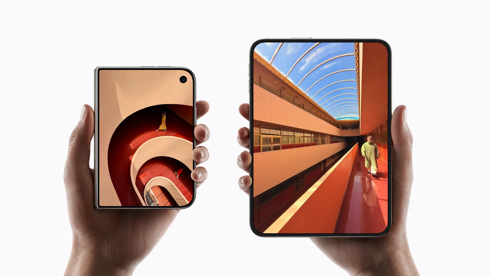 The Apple iPhone Duo's outer and inner display sizes